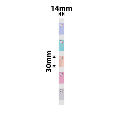 NB157 - NIIMBOT - D11 / D101 / D110 / H1S - R14X30MM - 210 LABELS PER ROLL- FORTUNE CAT DESIGN