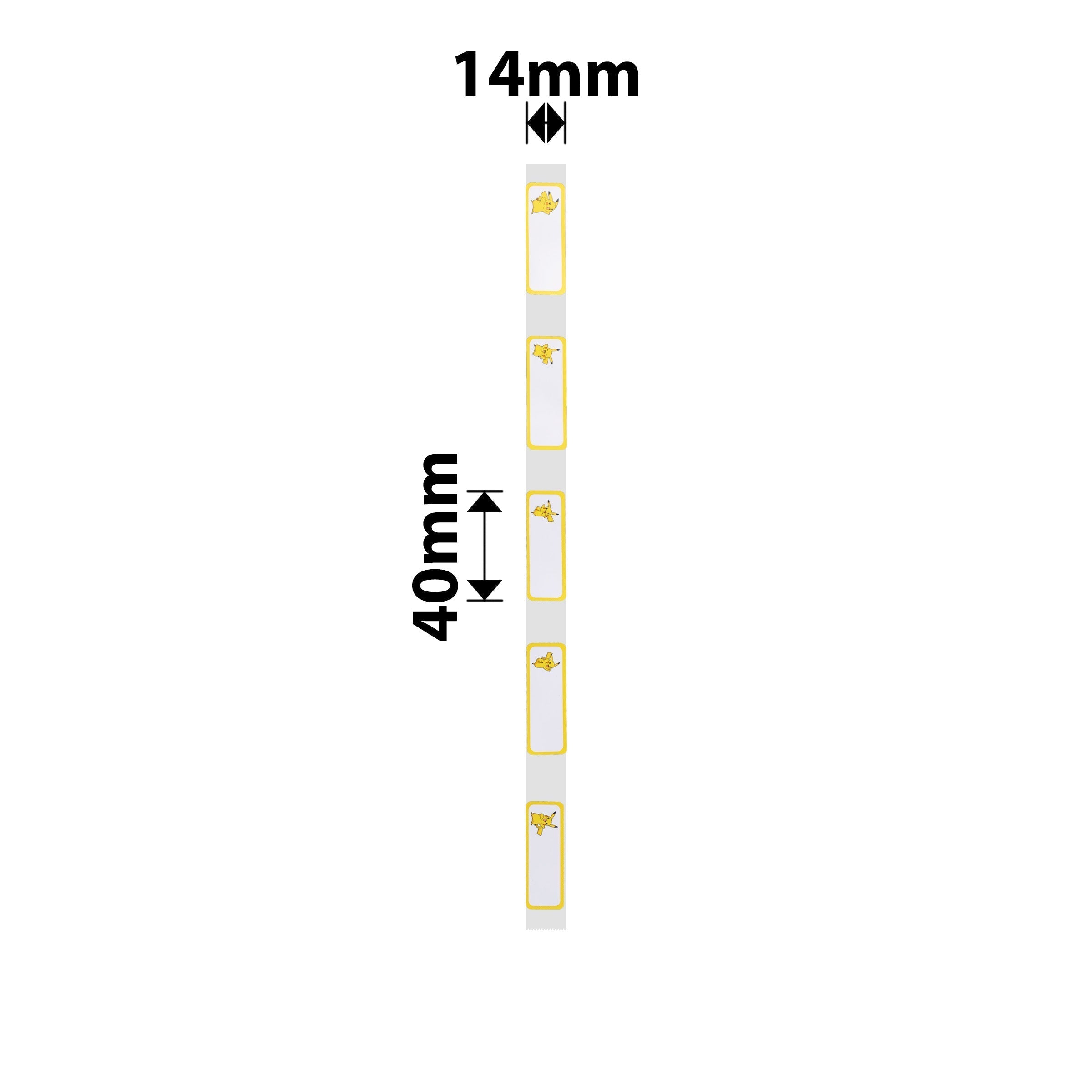 NB160 - NIIMBOT - D11 / D101 / D110 / H1S - R14X40MM - 160 LABELS PER ROLL - PIKACHU C