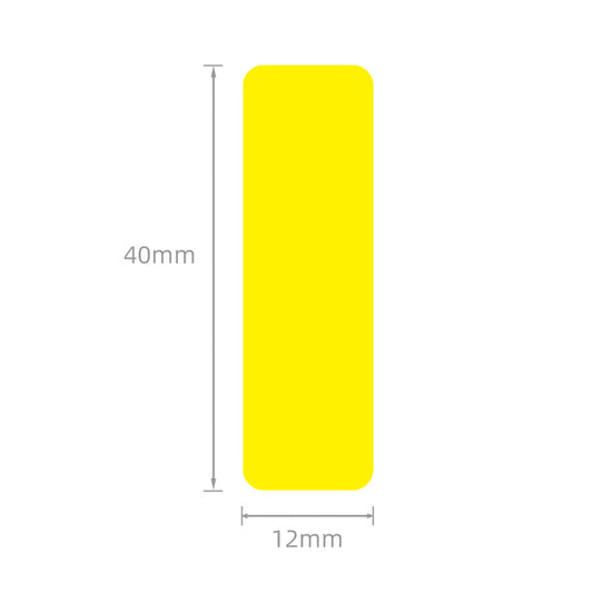 NB171 - NIIMBOT - D11 / D101 / D110 / H1S - 12*40MM - 160 THERMAL LABELS - BRIGHT YELLOW DESIGN