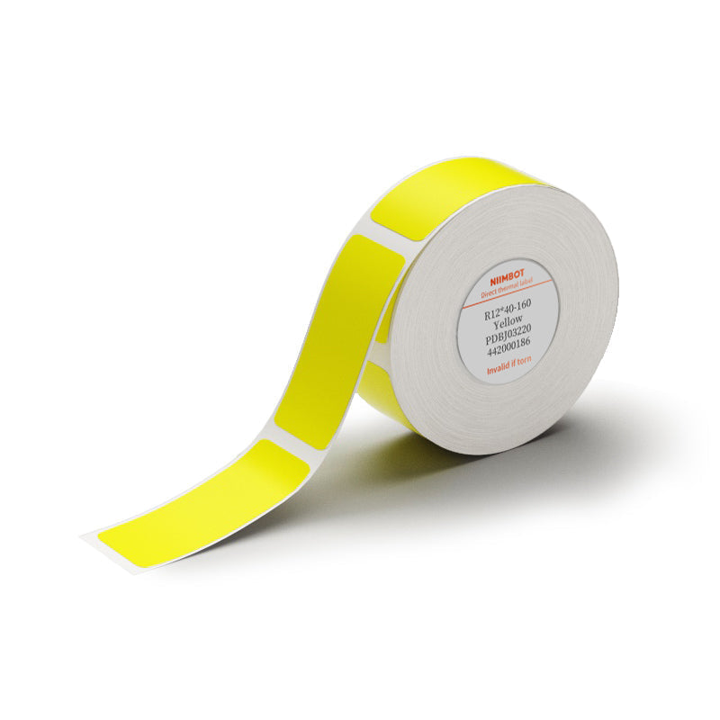 NB171 - Niimbot - D11 / D101 / D110 / H1S - 12x40mm - 155 Yellow Labels