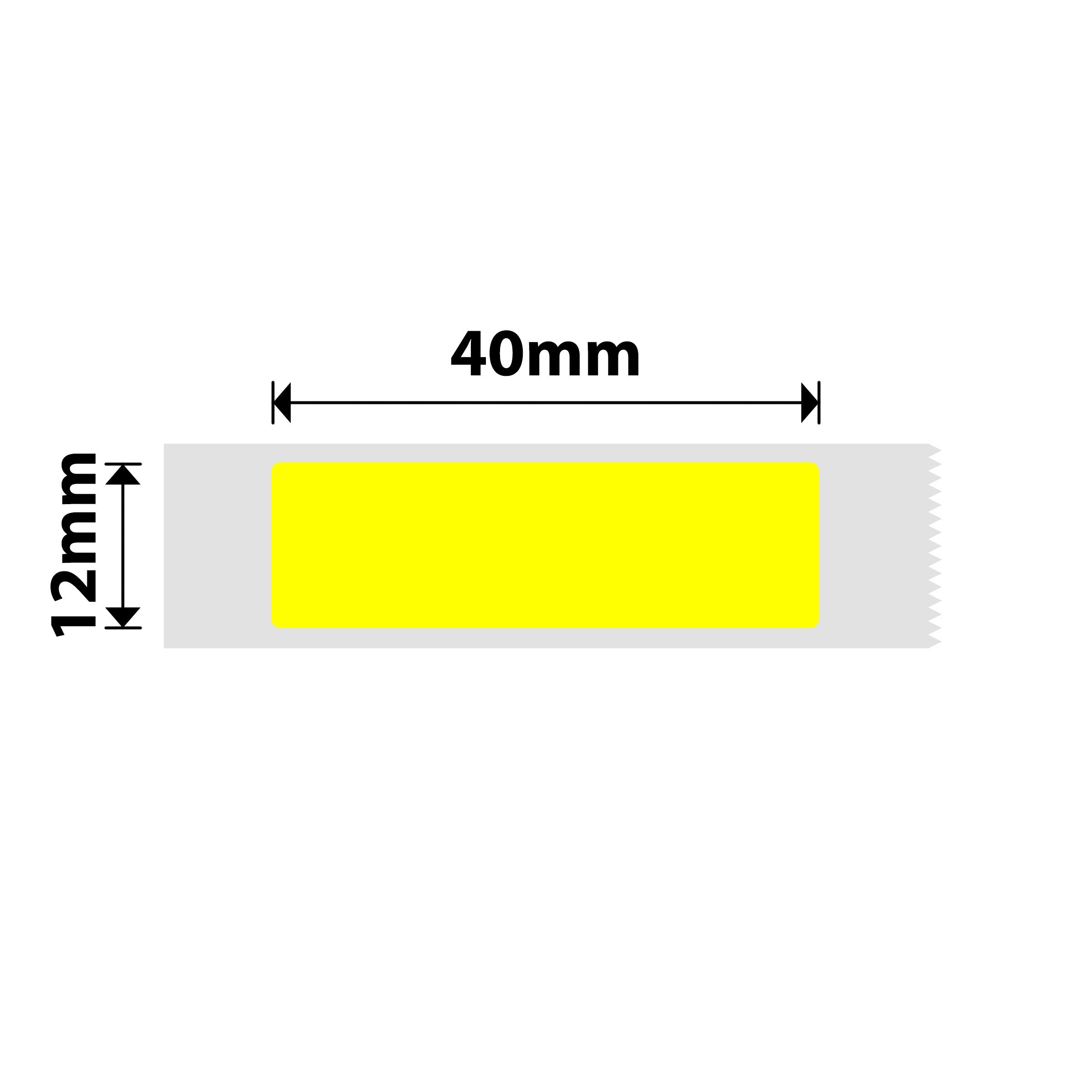 NB171 - Niimbot - D11 / D101 / D110 / H1S - 12x40mm - 155 Yellow Labels