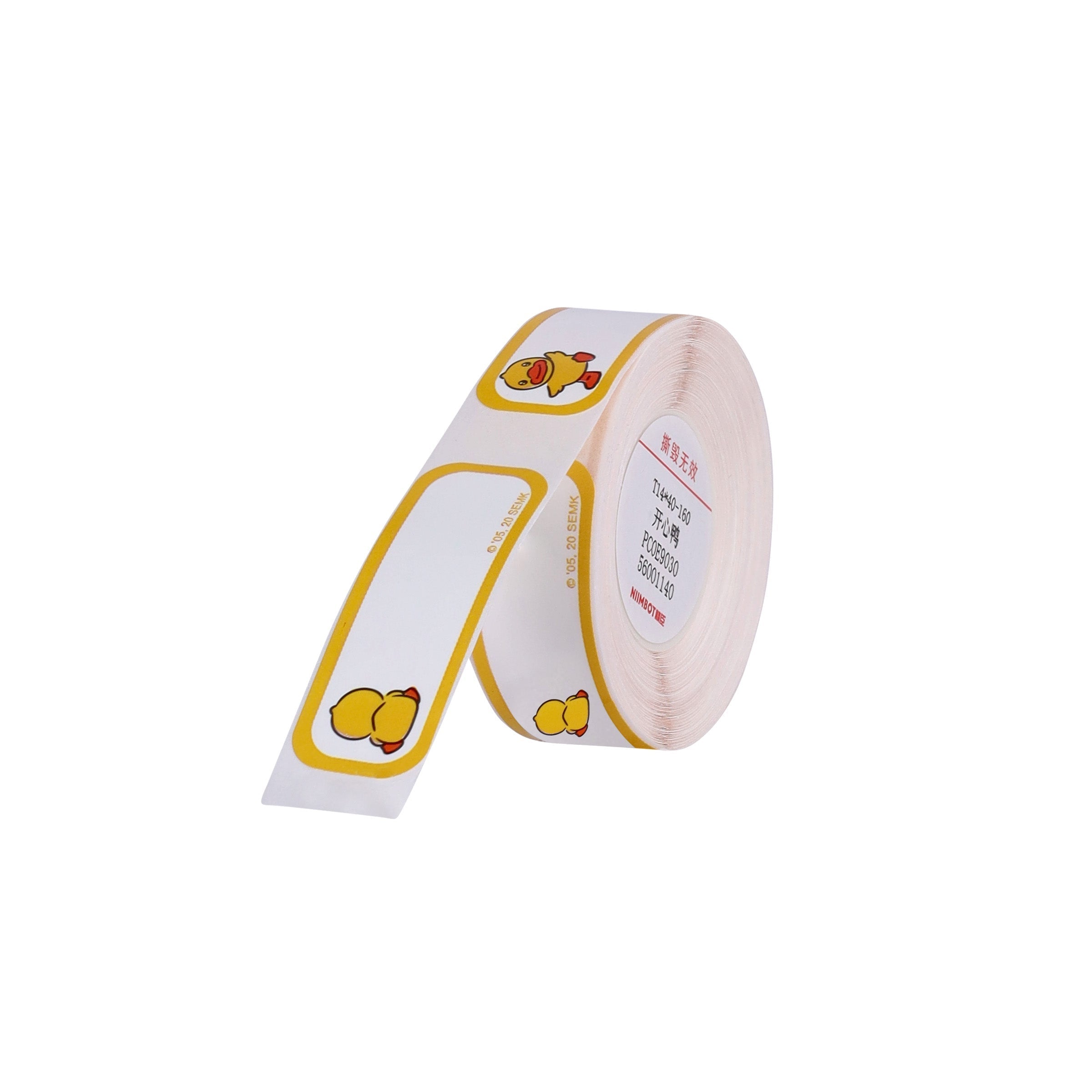 NB176 - NIIMBOT - D11 / D101 / D110 / H1S - R14X40MM - 160 LABELS PER ROLL - HAPPY DUCK DESIGN