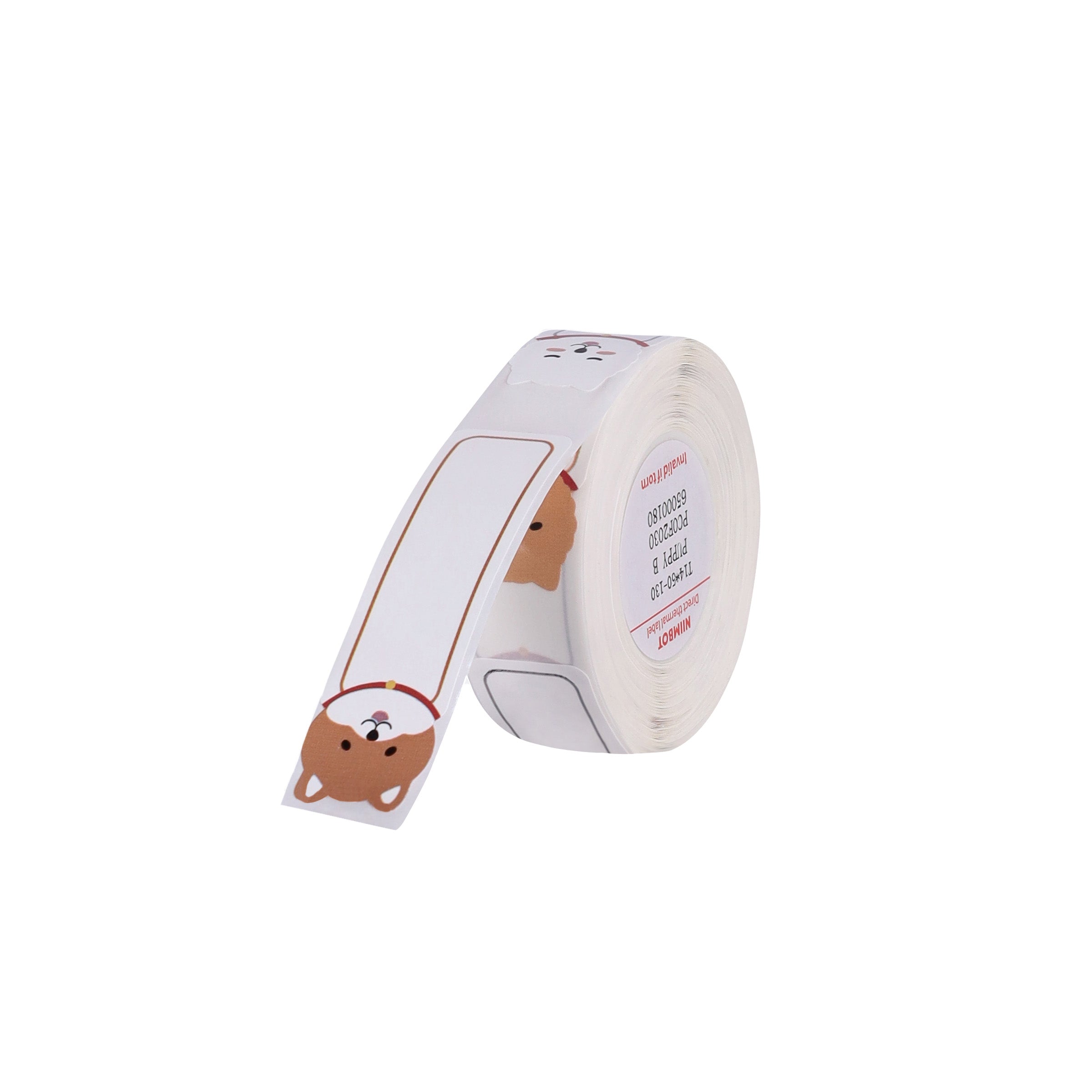 NB177 - Niimbot - D11 / D101 / D110 / H1S - 14x50mm - 125 Cute Puppy B Labels