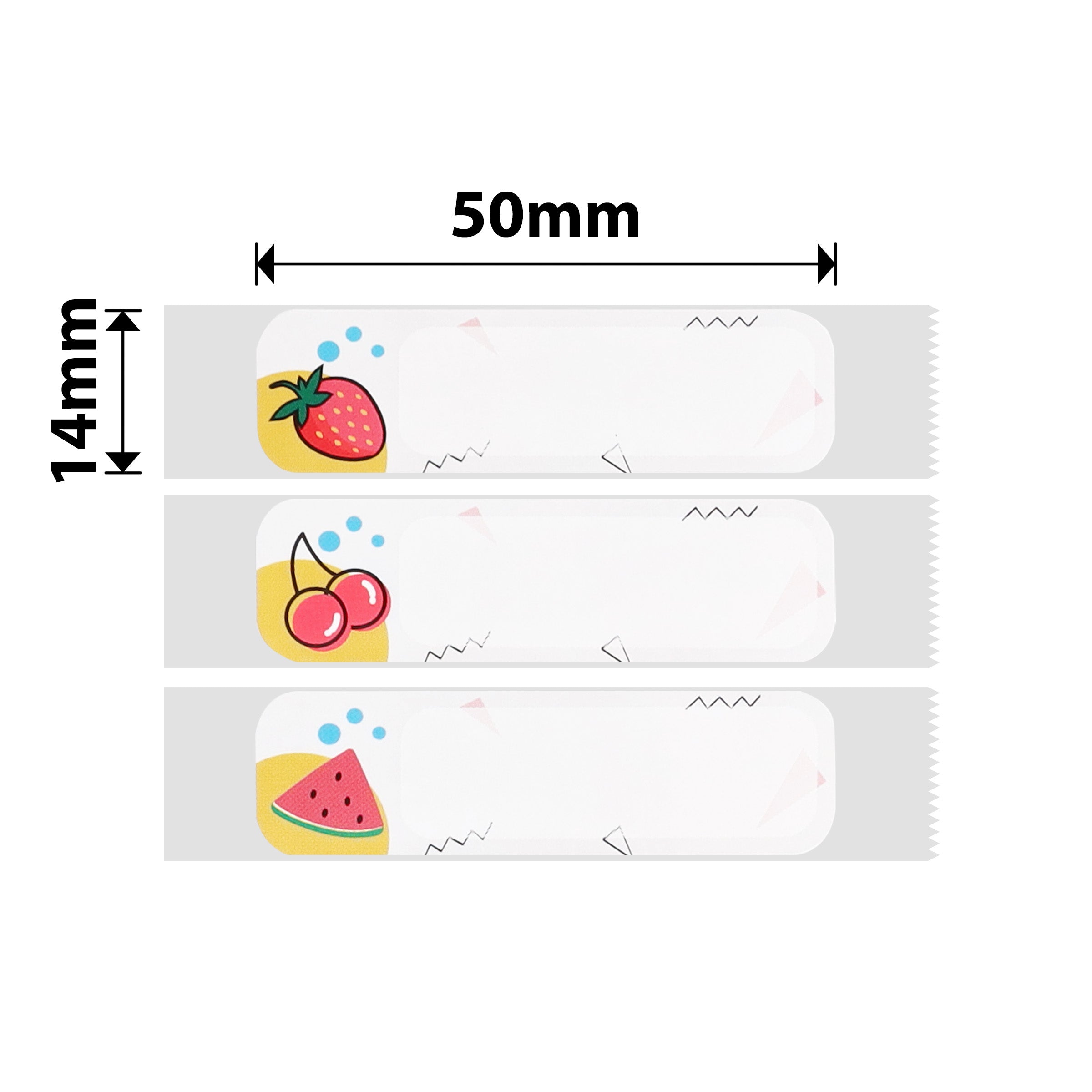 NB178 - Niimbot - D11 / D101 / D110 / H1S - 14x50mm - 125 Fruit Labels