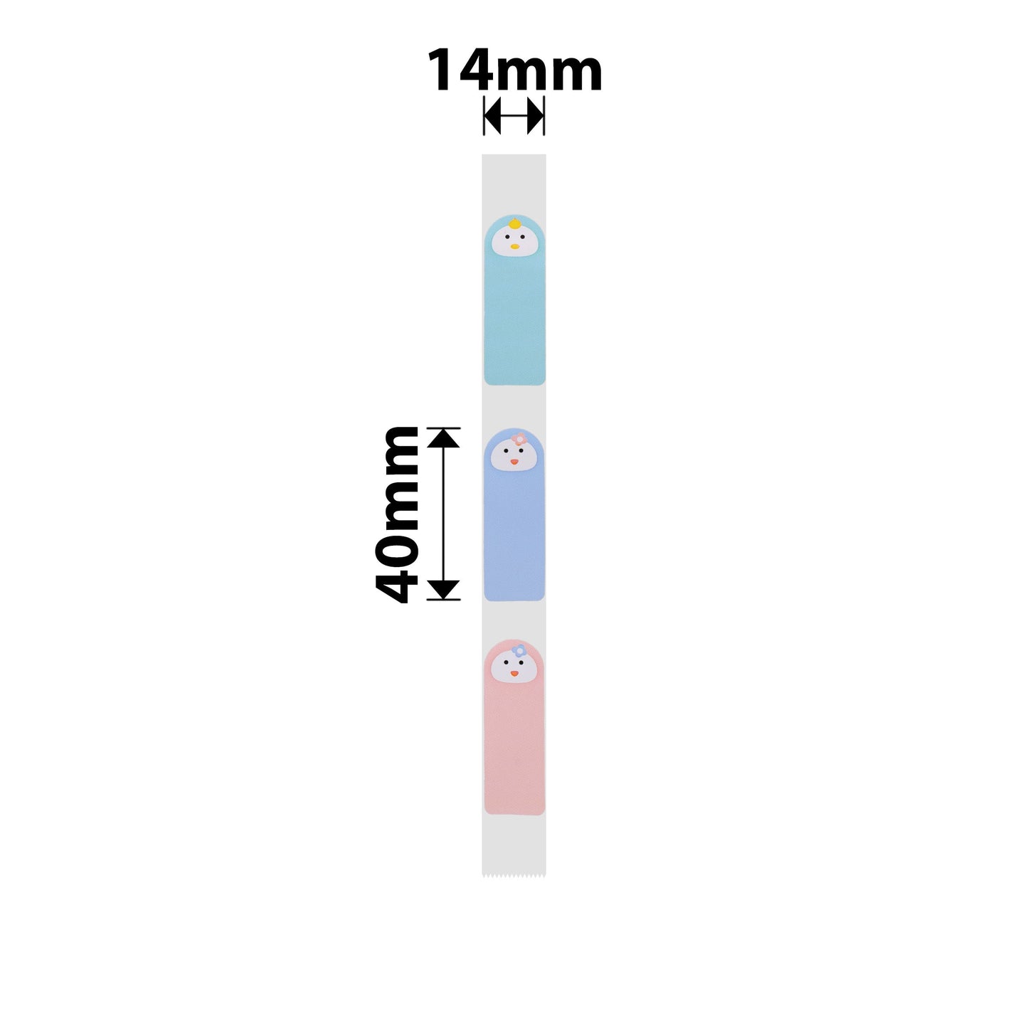 NB287 - NIIMBOT - D11 / D101 / D110 / H1S - R14X40MM - 160 LABELS PER ROLL - BABY FACE DESIGN
