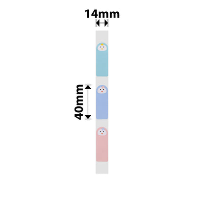 NB287 - NIIMBOT - D11 / D101 / D110 / H1S - R14X40MM - 160 LABELS PER ROLL - BABY FACE DESIGN