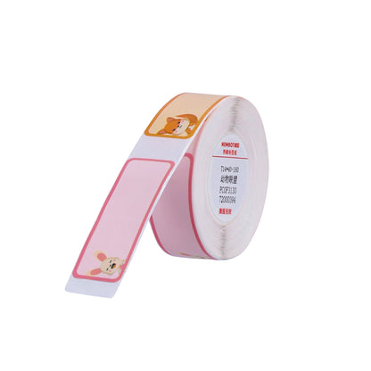NB180 - NIIMBOT - D11 / D101 / D110 / H1S - 14X40MM - 160 LABELS PER ROLL- CUTE ANIMALS DESIGN