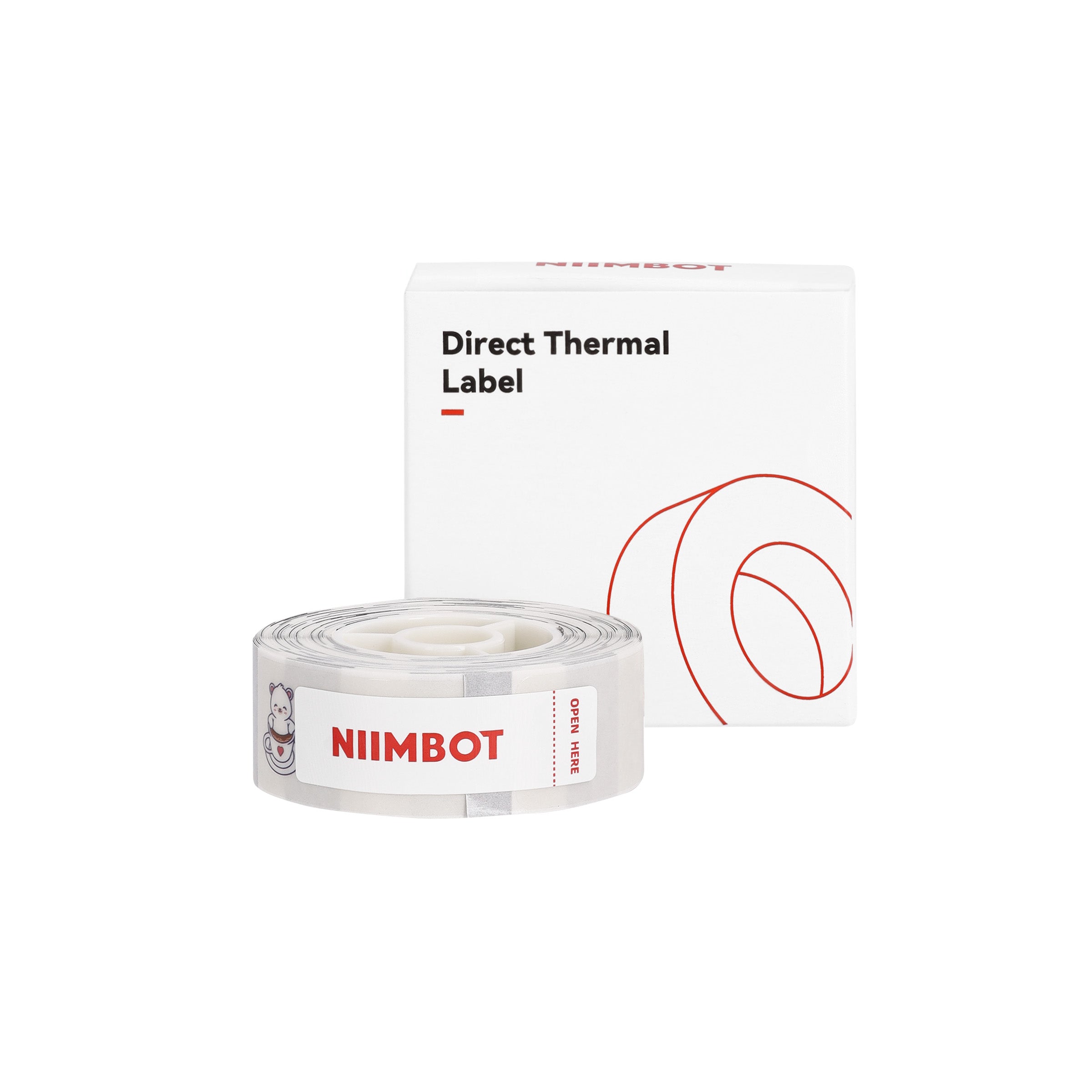 NB181 - Niimbot - D11 / D101 / D110 / H1S - 14x40mm - 160 Lazy Bear Labels