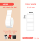 NB182 - NIIMBOT - B1 / B21 / B3S - T25X15MM/2 - 460 LABELS PER ROLL - WHITE
