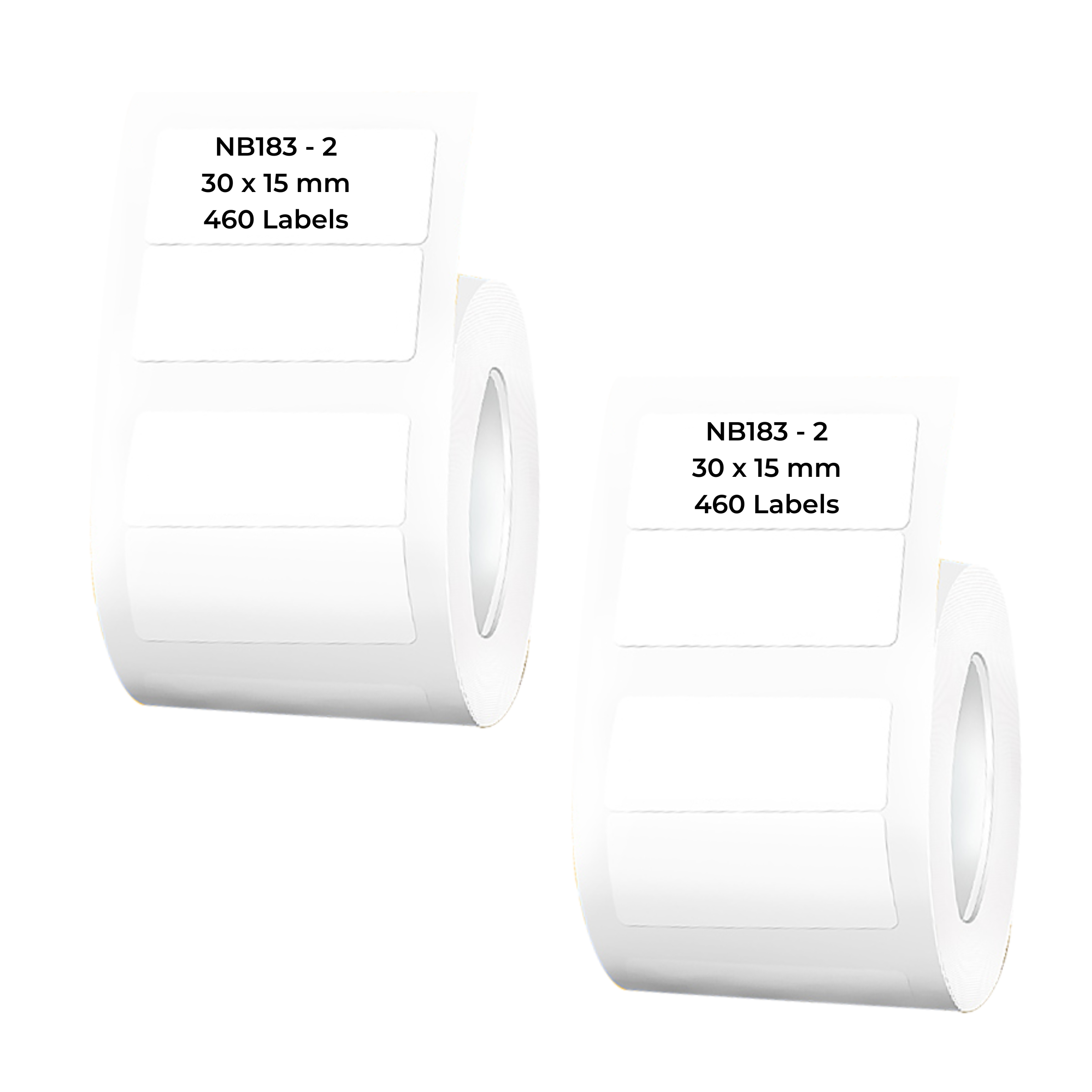 NB183 - NIIMBOT - B1 / B21 / B3S / B4 - 30X15MM/2R - 460 LABELS PER ROLL - WHITE