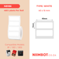 NB186 - NIIMBOT - B1 / B21 / B3S - T40X15MM/2R - 460 LABELS PER ROLL - WHITE