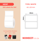 NB187 - NIIMBOT - B1 / B21 / B3S - 40X20MM - 320 LABELS PER ROLL - WHITE