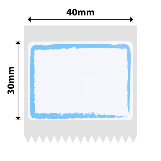 NB189 - NIIMBOT - B1 / B21 / B3S - T40X30MM - 230 LABELS PER ROLL - BLUE BORDER DESIGN