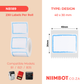 NB189 - NIIMBOT - B1 / B21 / B3S - T40X30MM - 230 LABELS PER ROLL - BLUE BORDER DESIGN