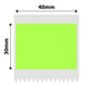 NB190 - NIIMBOT - B1 / B21 / B3S - 40X30MM - 230 LABELS PER ROLL - SOLID - GREEN