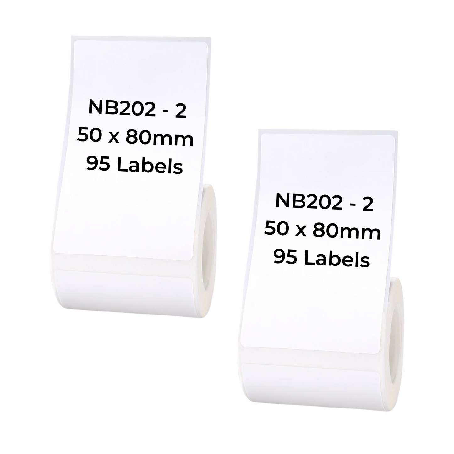 NB202 - NIIMBOT - B1 / B21 / B3S - T50X80MM - 95 LABELS PER ROLL - WHITE