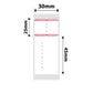NB204 - NIIMBOT - B1 / B21 / B3S - 30X70MM - RING - 100 LABELS PER ROLL - RED BORDER DESIGN