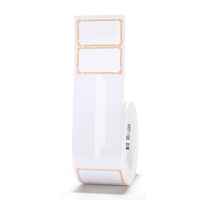 NB207 - NIIMBOT - B1 / B21 / B3S / B4 - R02T - 25X75MM (25X30+45) - 100 LABELS PER ROLL - ORANGE INK DESIGN