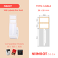 NB207 - NIIMBOT - B1 / B21 / B3S - R02T - 25X75MM (25X30+45) - 100 LABELS PER ROLL - ORANGE INK DESIGN