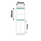 NB208 - NIIMBOT - B1 / B21 / B3S - 25X30+45MM - RING - 100 LABELS PER ROLL - GREEN BORDER DESIGN