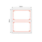 NB209 - NIIMBOT - B1 / B21 / B3S - 25*30MM - 230 LABELS PER ROLL - LIGHT RED DESIGN