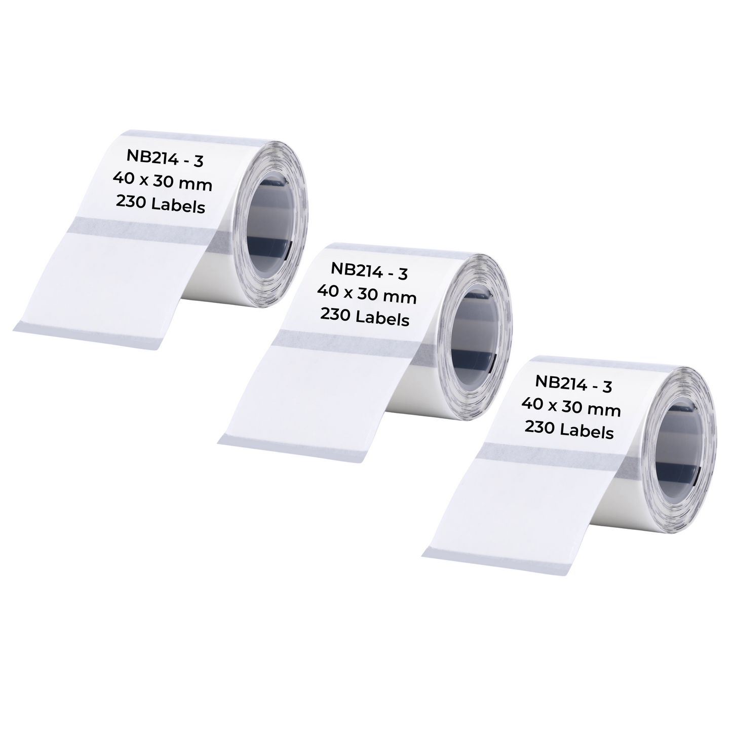 NB214 - NIIMBOT - B1 / B21 / B3S - TT40X30MM - 230 LABELS PER ROLL - TRANSPARENT