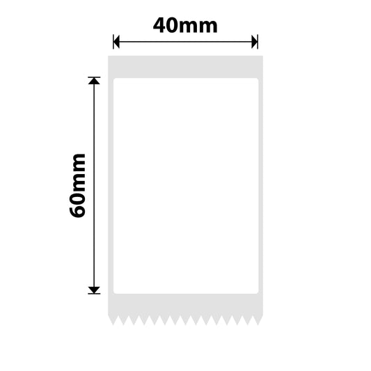 NB192 - NIIMBOT - B1 / B21 / B3S - 40*60MM - 125 LABELS PER ROLL - WHITE