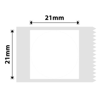 NB218 - Niimbot - B1 / B21 / B31 / B3S / B4 - 21x21mm - 300 White Round Labels