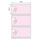 NB219 - NIIMBOT - B1 / B21 / B3S - 40X20MM - 320 THERMAL LABELS - PINK RABBIT DESIGN