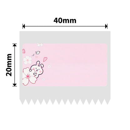 NB219 - Niimbot - B1 / B21 / B31 / B3S / B4 - 40x20mm - 320 Pink Rabbit Labels