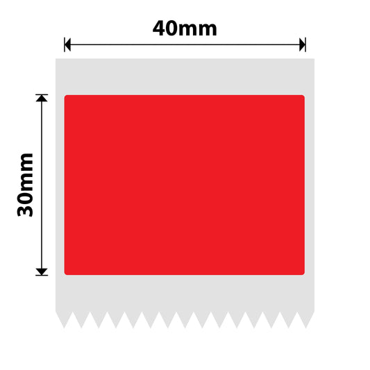 NB221 - NIIMBOT - B1 / B21 / B3S - T40X30MM - 230 LABELS PER ROLL - SOLID - RED
