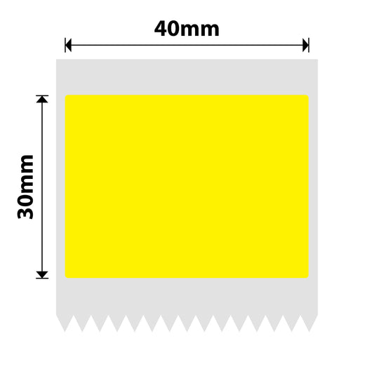NB222 - NIIMBOT - B1 / B21 / B3S - 30X40MM - 230 LABELS PER ROLL - SOLID - YELLOW