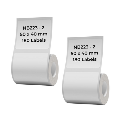 NB223 - NIIMBOT - B1 / B21 / B3S / B4 - 50X40MM - 180 LABELS PER ROLL - WHITE