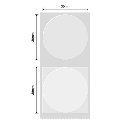 NB224 - NIIMBOT - B1 / B21 / B3S / B4 - TT31X31MM - 210 LABELS PER ROLL - ROUND - TRANSPARENT