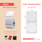 NB224 - NIIMBOT - B1 / B21 / B3S - TT31X31MM - 210 LABELS PER ROLL - ROUND - TRANSPARENT