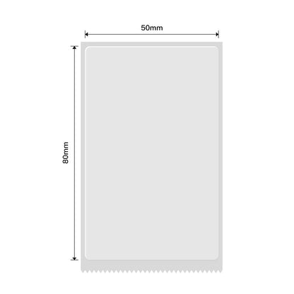 NB225 - NIIMBOT - B1 / B21 / B3S / B4 - TT50X80MM - 95 LABELS PER ROLL - TRANSPARENT