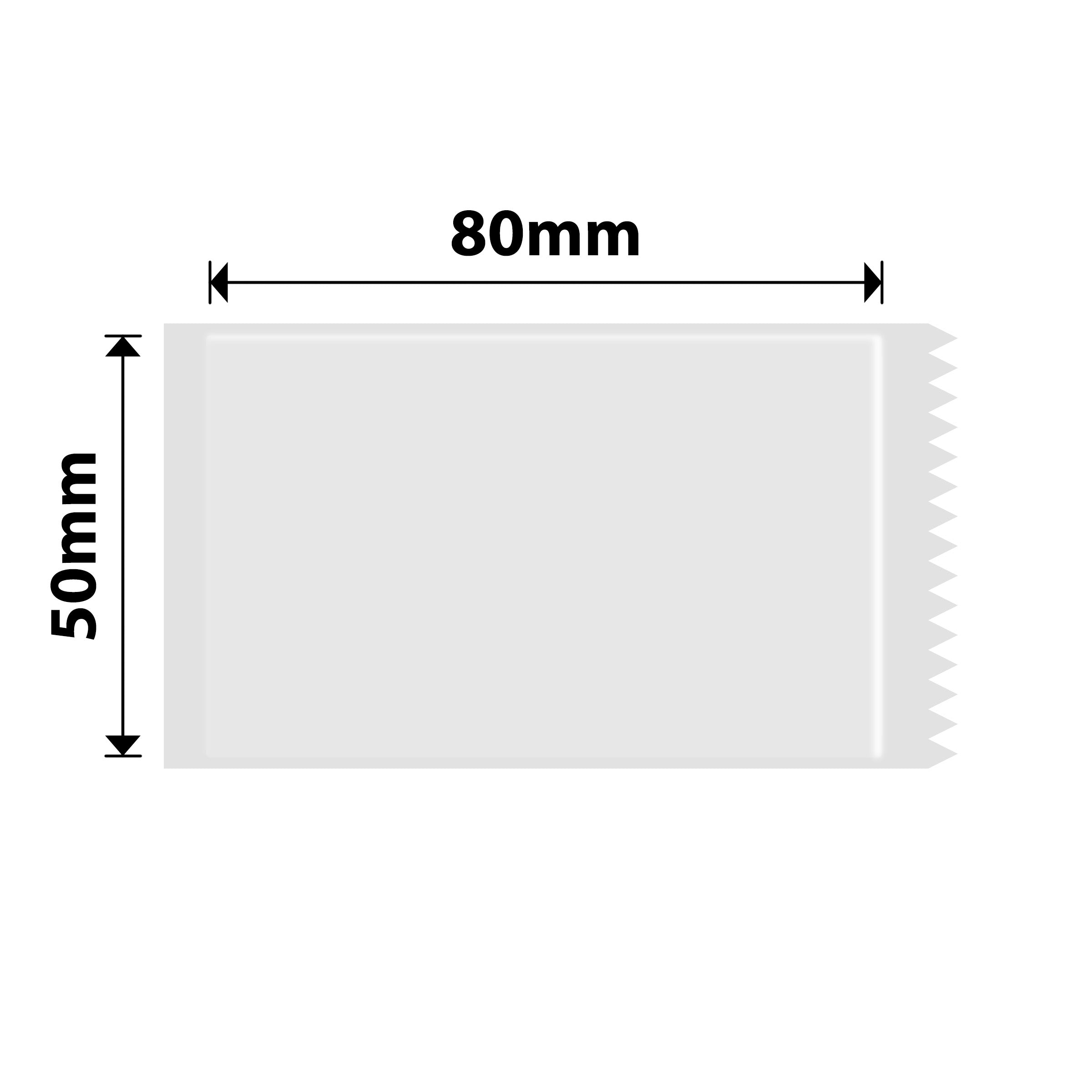 NB225 - Niimbot - B1 / B21 / B31 / B3S / B4 - 50x80mm - 95 Transparent Labels
