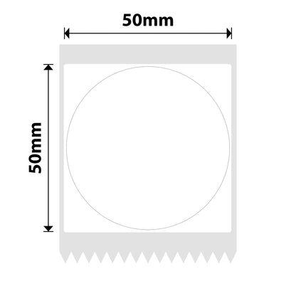NB226 - NIIMBOT - B1 / B21 / B3S - T50X50MM - ROUND - 150 LABELS PER ROLL - WHITE