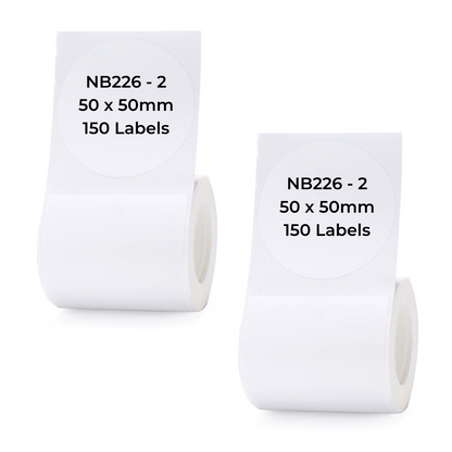 NB226 - NIIMBOT - B1 / B21 / B3S / B4 - T50X50MM - ROUND - 150 LABELS PER ROLL - WHITE