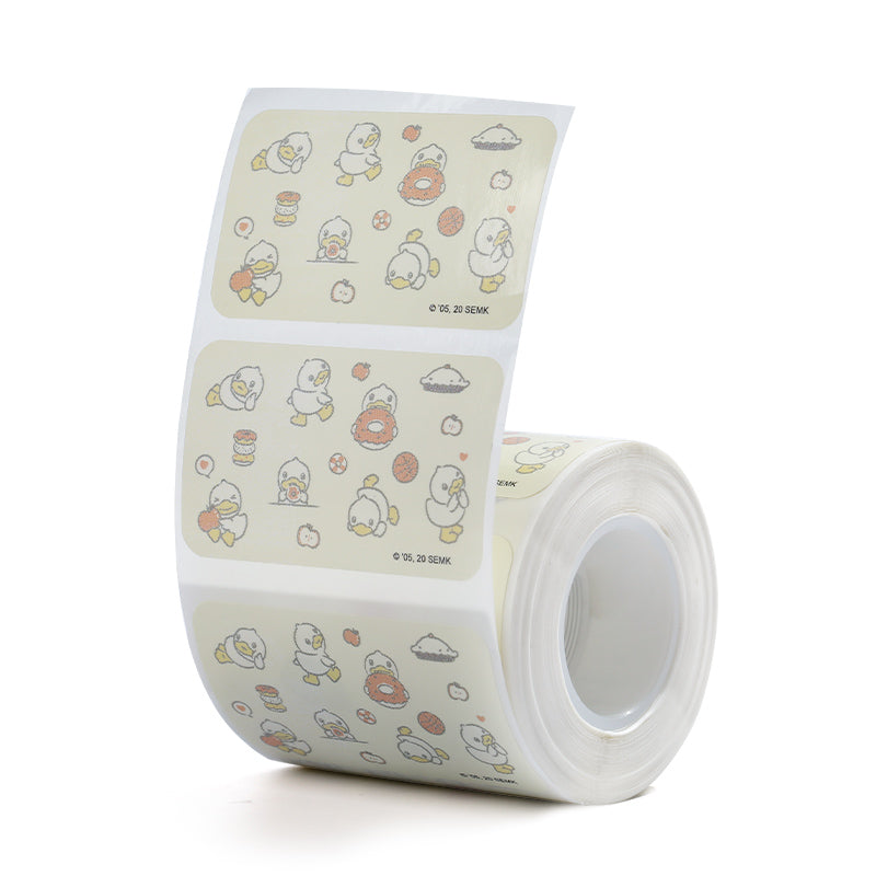 NB227 - NIIMBOT - B1 / B21 / B3S / B4 - 50X30MM - 230 LIGHT YELLOW THERMAL LABELS - DUCK DESIGN