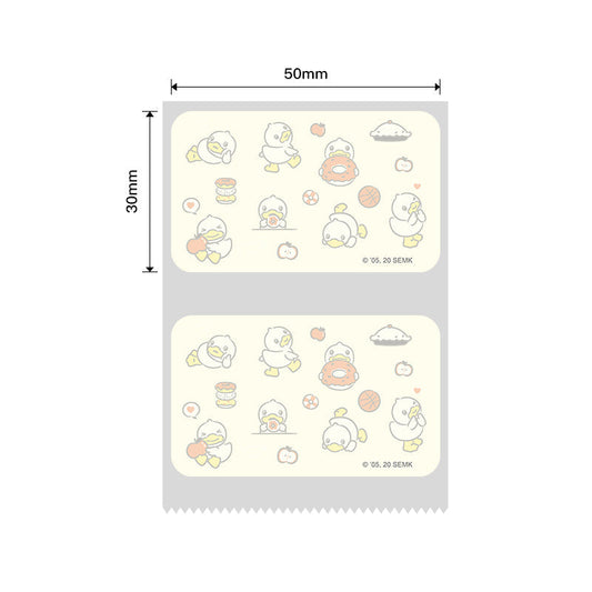 NB227 - NIIMBOT - B1 / B21 / B3S - 50X30MM - 230 LIGHT YELLOW THERMAL LABELS - DUCK DESIGN