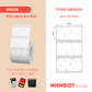 NB229 - NIIMBOT - B1 / B21 / B3S - T40X20MM - 320 LABELS PER ROLL - FRUIT SHADING DESIGN