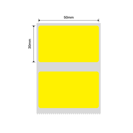 NB230 - NIIMBOT - B1 / B21 / B3S - 50X30MM - 230 YELLOW THERMAL LABELS