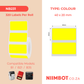 NB231 - NIIMBOT - B1 / B21 / B3S - 40X20MM - 320 YELLOW THERMAL LABELS