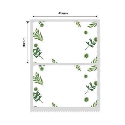 NB232 - NIIMBOT - B1 / B21 / B3S / B4 - 45X30MM - 230 LABELS PER ROLL - PLANT DESIGN