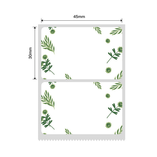 NB232 - NIIMBOT - B1 / B21 / B3S - 45X30MM - 230 LABELS PER ROLL - PLANT DESIGN