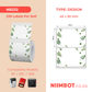 NB232 - NIIMBOT - B1 / B21 / B3S - 45X30MM - 230 LABELS PER ROLL - PLANT DESIGN