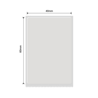 NB234 - NIIMBOT - B1 / B21 / B3S / B4 - TT40X60MM - 125 LABELS PER ROLL - TRANSPARENT