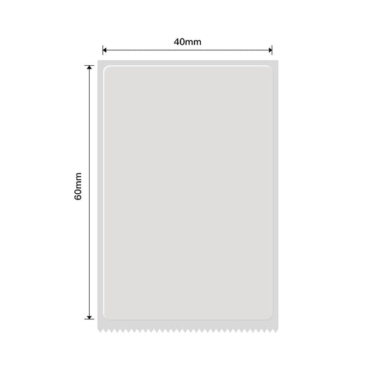 NB234 - NIIMBOT - B1 / B21 / B3S - TT40X60MM - 125 LABELS PER ROLL - TRANSPARENT