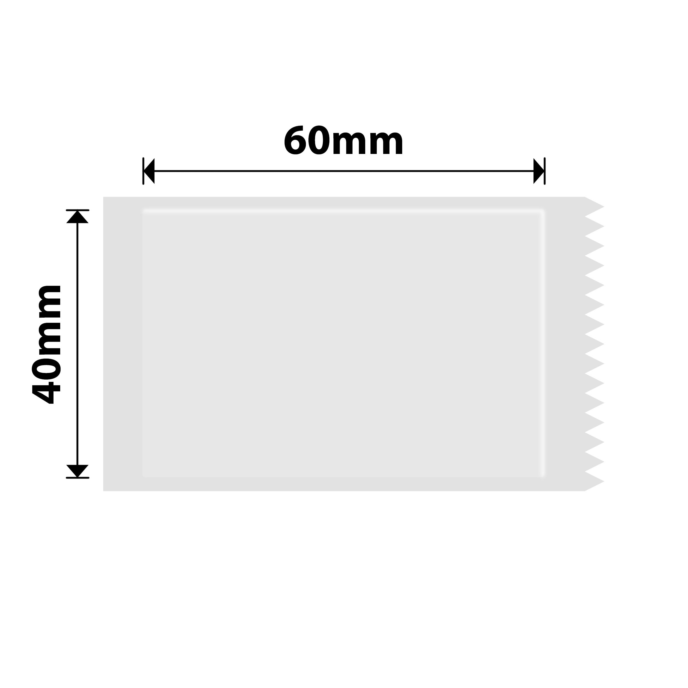 NB234 - Niimbot - B1 / B21 / B31 / B3S / B4 - 40x60mm - 125 Transparent Labels